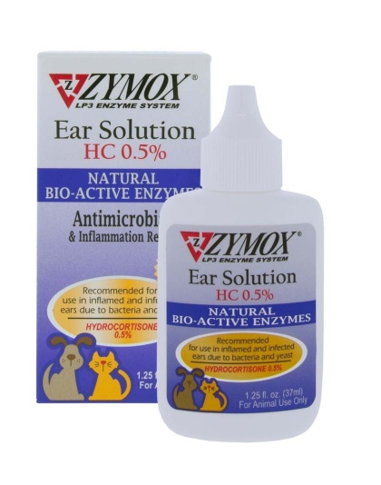 Zymox Ear Solution with .5% hydrocortisone 1.25oz bottle 1ea/1.25 fl oz